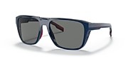 Lunettes de soleil Native Mammoth XL (57-16) avec Gris verre et Mountaineering Bleu monture - Lien de variante