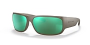 Lunettes de soleil Native Boulder SV M (66-15) avec Reflet vert verre et Desert Tan monture - Lien de variante