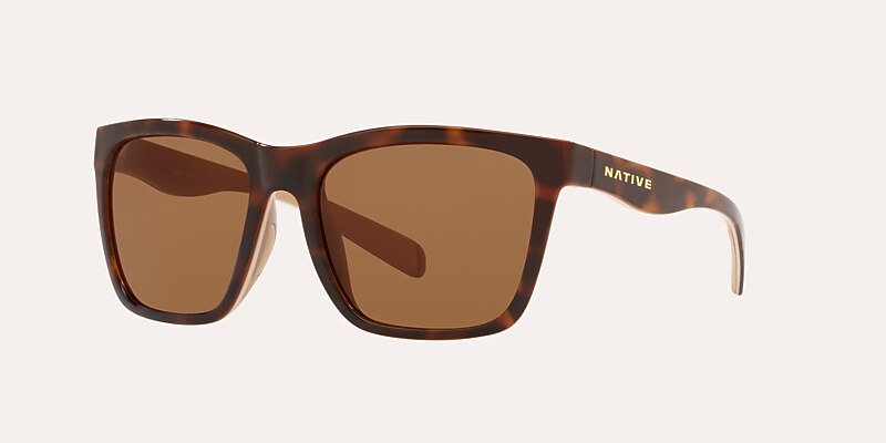 Sunglasses Native Braiden M (55-17) with Brown lens and Maple Tortoise frame Image 1 of 4