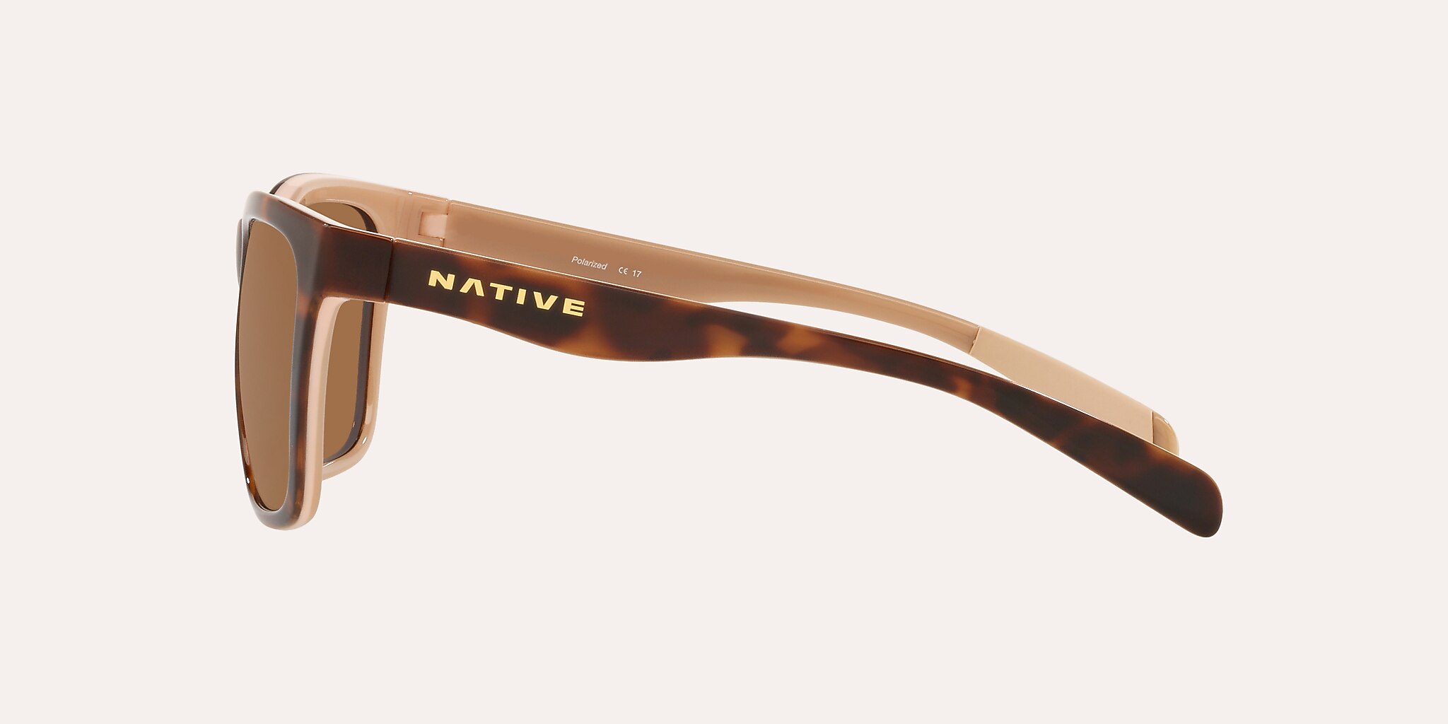 Sunglasses Native Braiden M (55-17) with Brown lens and Maple Tortoise frame Image 3 of 4