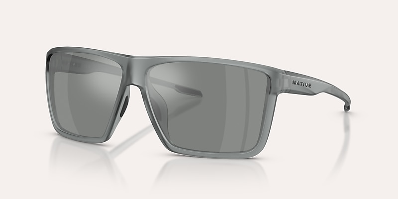 Sunglasses Native Tavern XL XL (64-12) with Silver Reflex Polarized lens and Matte Grey Smoke frame Image 1 of 5