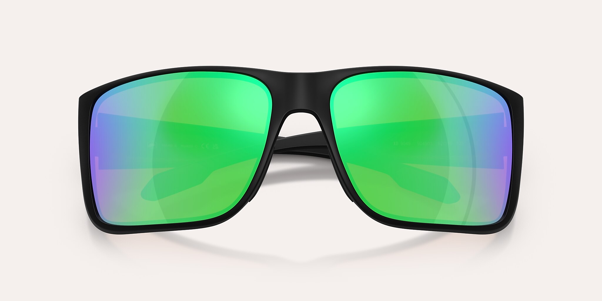 Sunglasses Native Badlands XL XL (62-16) with Green Reflex Polarized lens and Matte Black frame Image 5 of 5