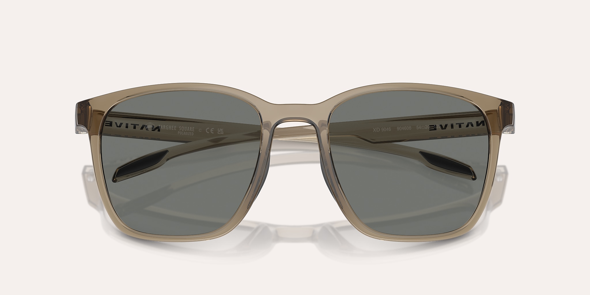 Sunglasses Native Targhee Square XL (54-20) with Grey Polarized lens and Smokey Quartz frame Image 5 of 5 Sunglasses Native Targhee Square XL (54-20) with Grey Polarized lens and Smokey Quartz frame Image 5 of 5