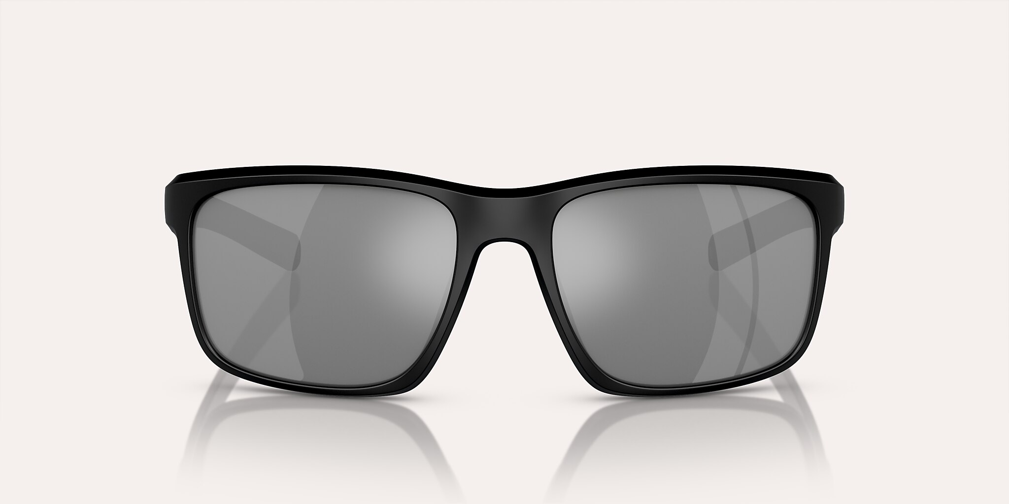 Sunglasses Native Wells L (58-18) with Silver Reflex lens and Matte Black frame Image 2 of 5