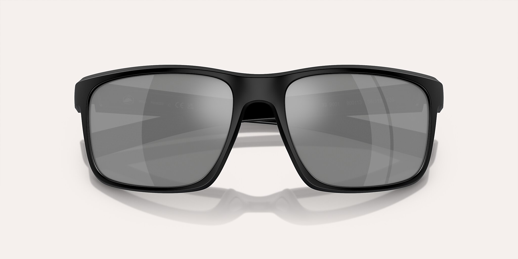 Sunglasses Native Wells L (58-18) with Silver Reflex lens and Matte Black frame Image 5 of 5