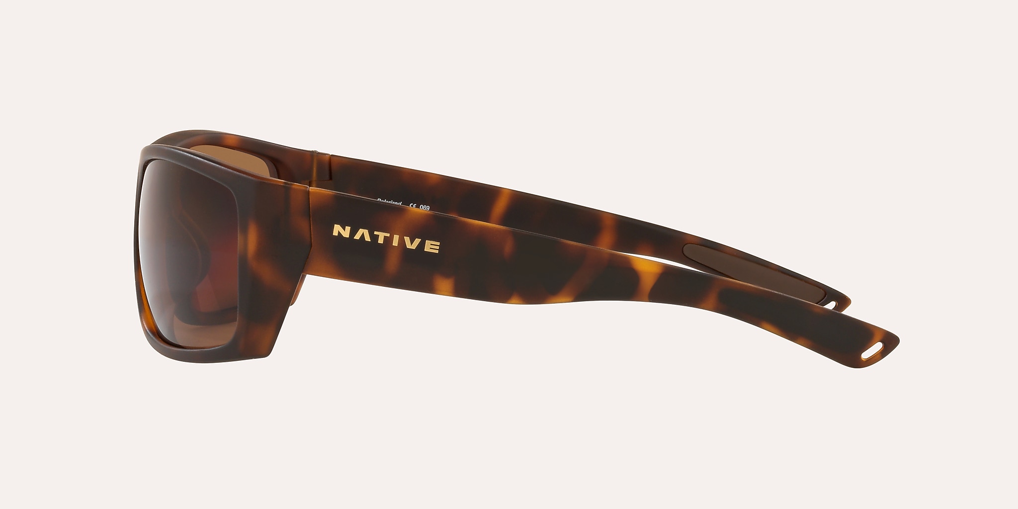 Lunettes de soleil Native Distiller M (62-17) avec Brun verre et Écaille de tortue sable monture Image 3 de 4