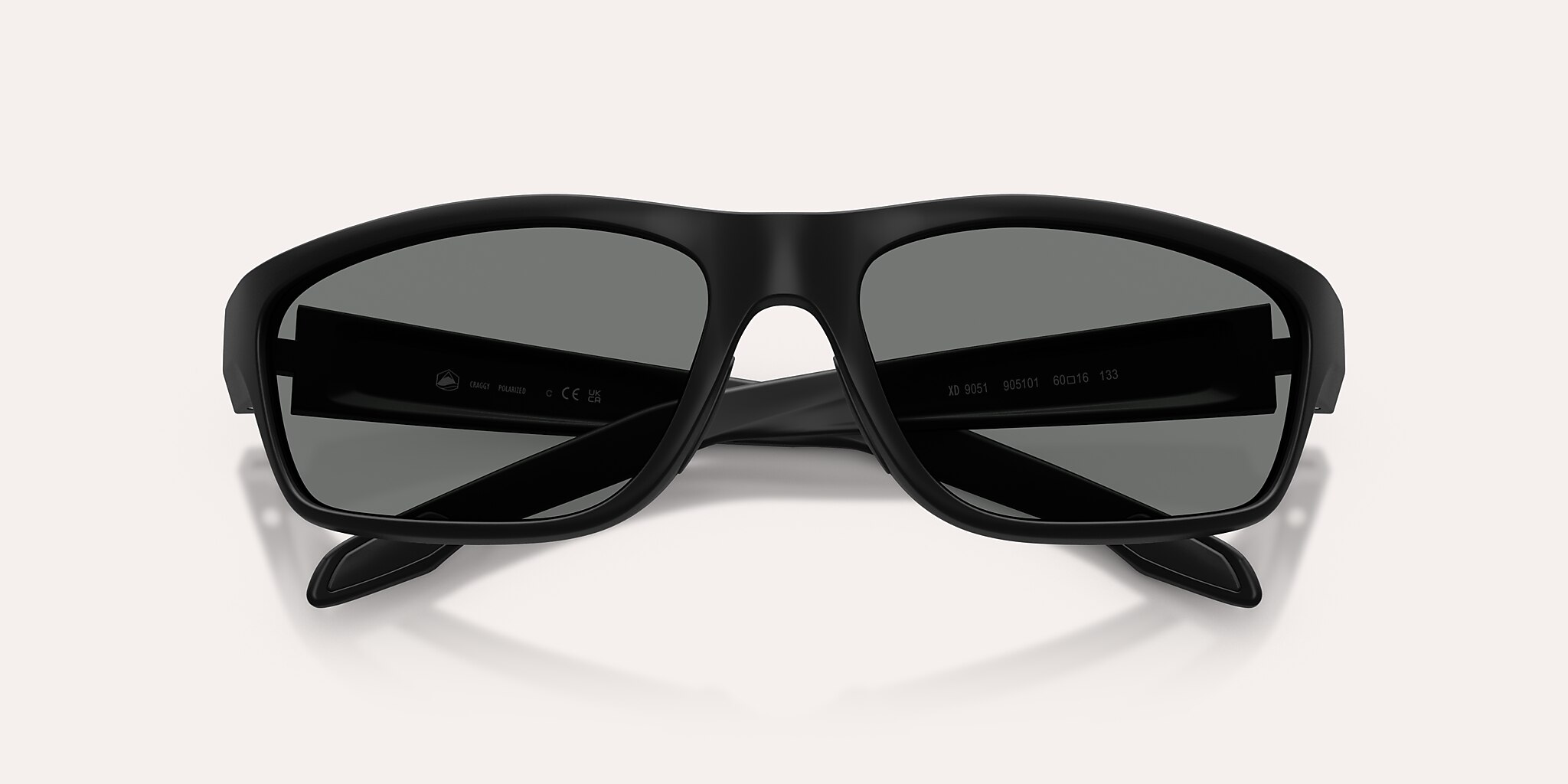 Lunettes de soleil Native Craggy M (60-16) avec Gris Polarisant verre et Noir mat monture Image 5 de 5