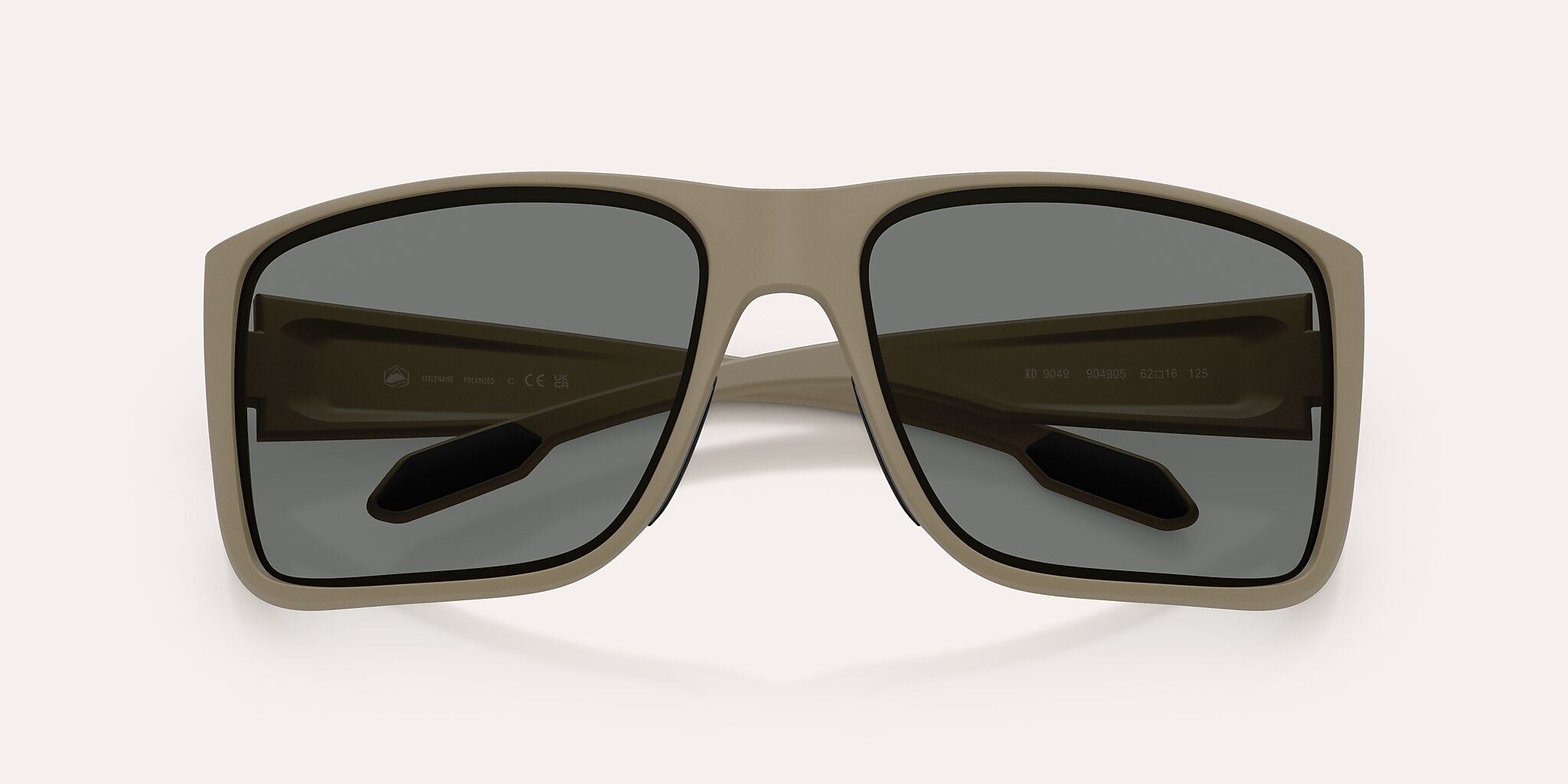 Lunettes de soleil Native Badlands XL XL (62-16) avec Gris Polarisant verre et Désert Havane mat monture Image 5 de 5