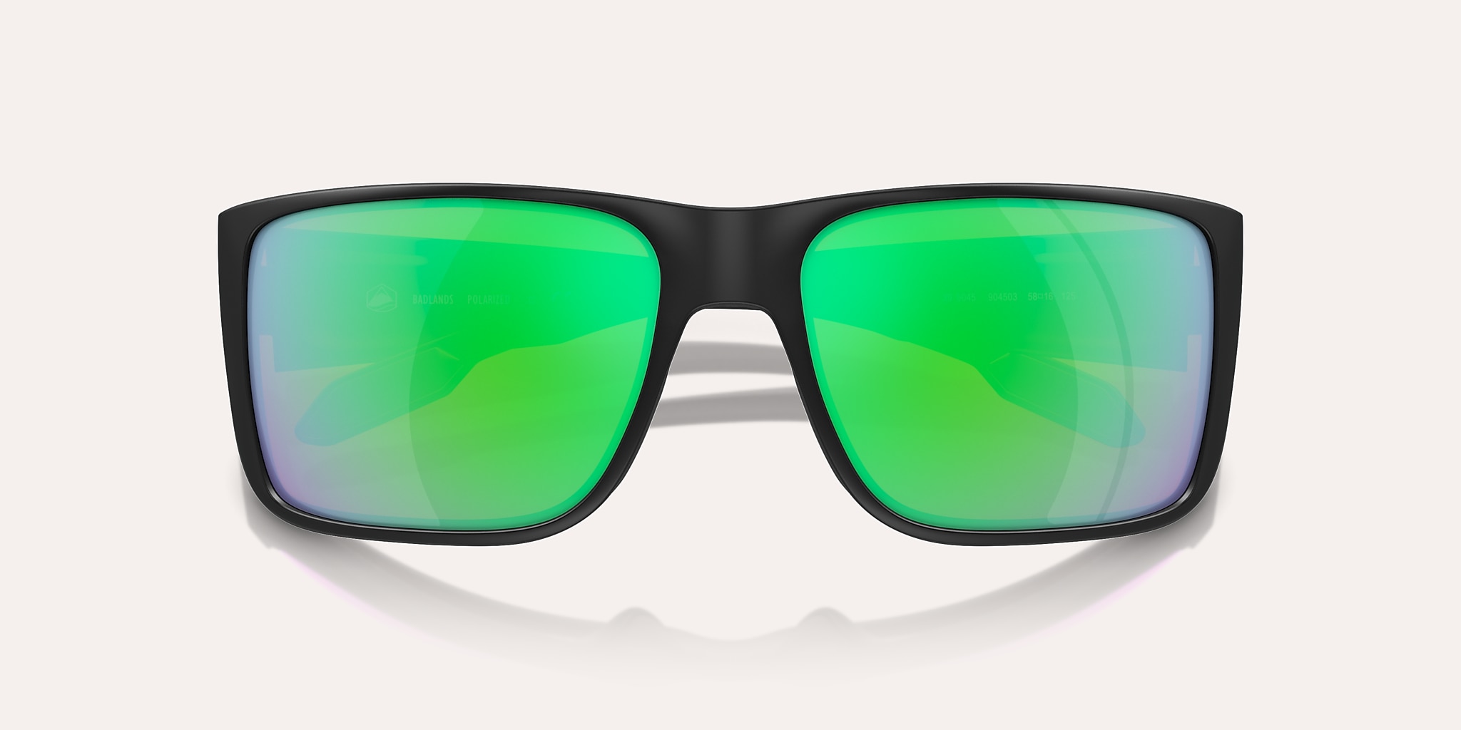 Sunglasses Native Badlands M (58-16) with Green Reflex Polarized lens and Matte Black frame Image 5 of 6 Sunglasses Native Badlands M (58-16) with Green Reflex Polarized lens and Matte Black frame Image 5 of 6