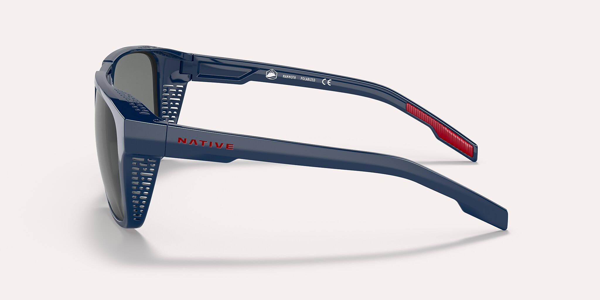 Lunettes de soleil Native Mammoth XL (57-16) avec Gris verre et Mountaineering Bleu monture Image 3 de 5