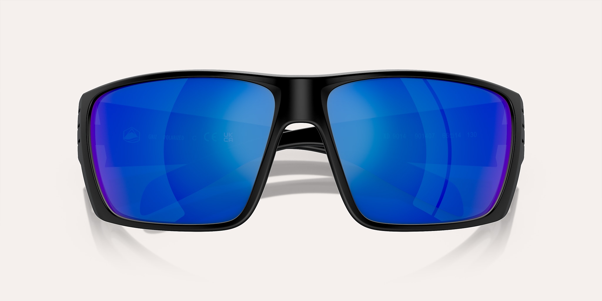 Sunglasses Native Griz L (66-14) with Blue Reflex lens and Matte Black frame Image 5 of 5