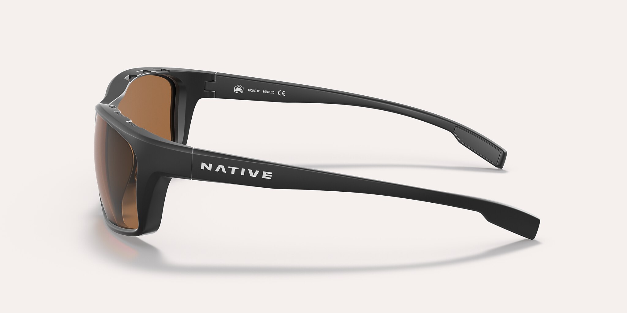 Lunettes de soleil Native Kodiak XP L (60-16) avec Brun verre et Noir mat monture Image 3 de 5
