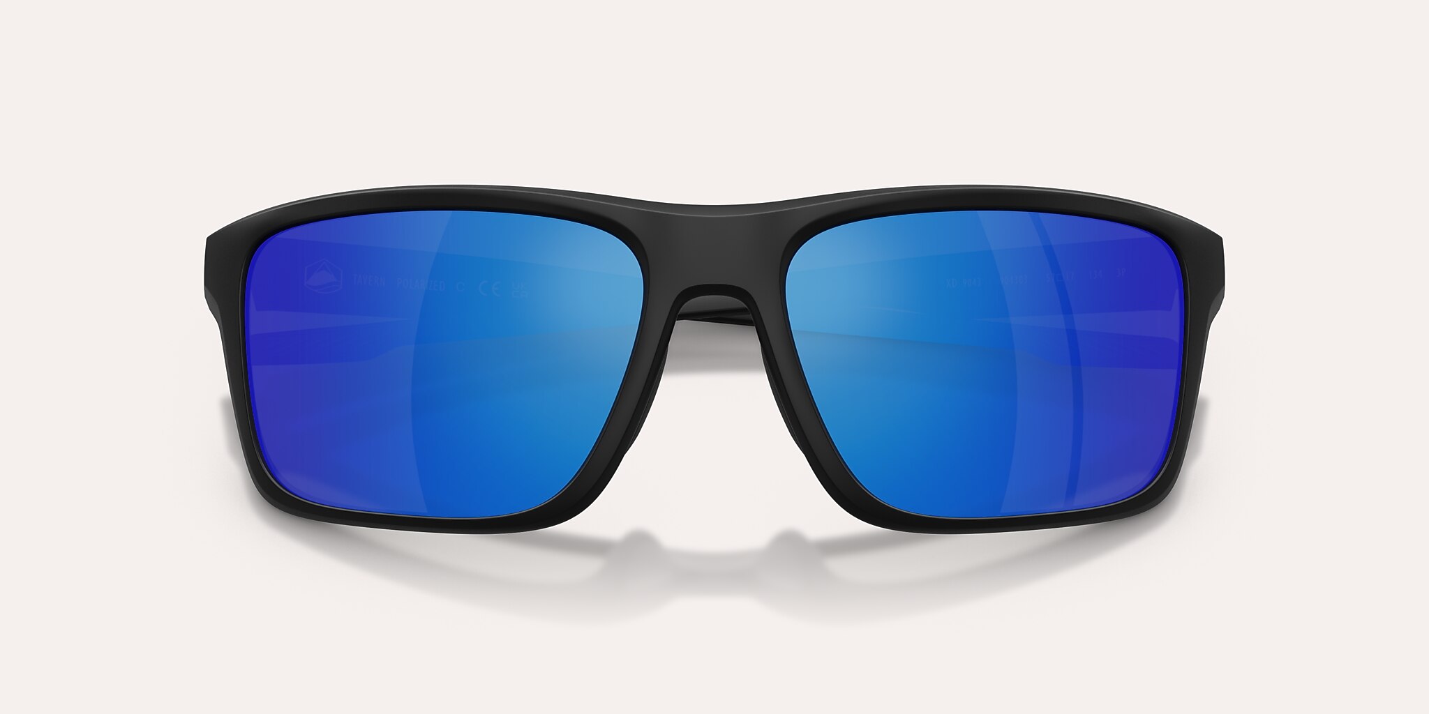 Lunettes de soleil Native Tavern M (57-17) avec Bleu reflex polarisé verre et Noir mat monture Image 5 de 6