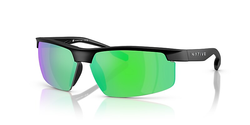Ridge-Runner Crest Sunglasses Green Reflex Polarized | Native Eyewear®