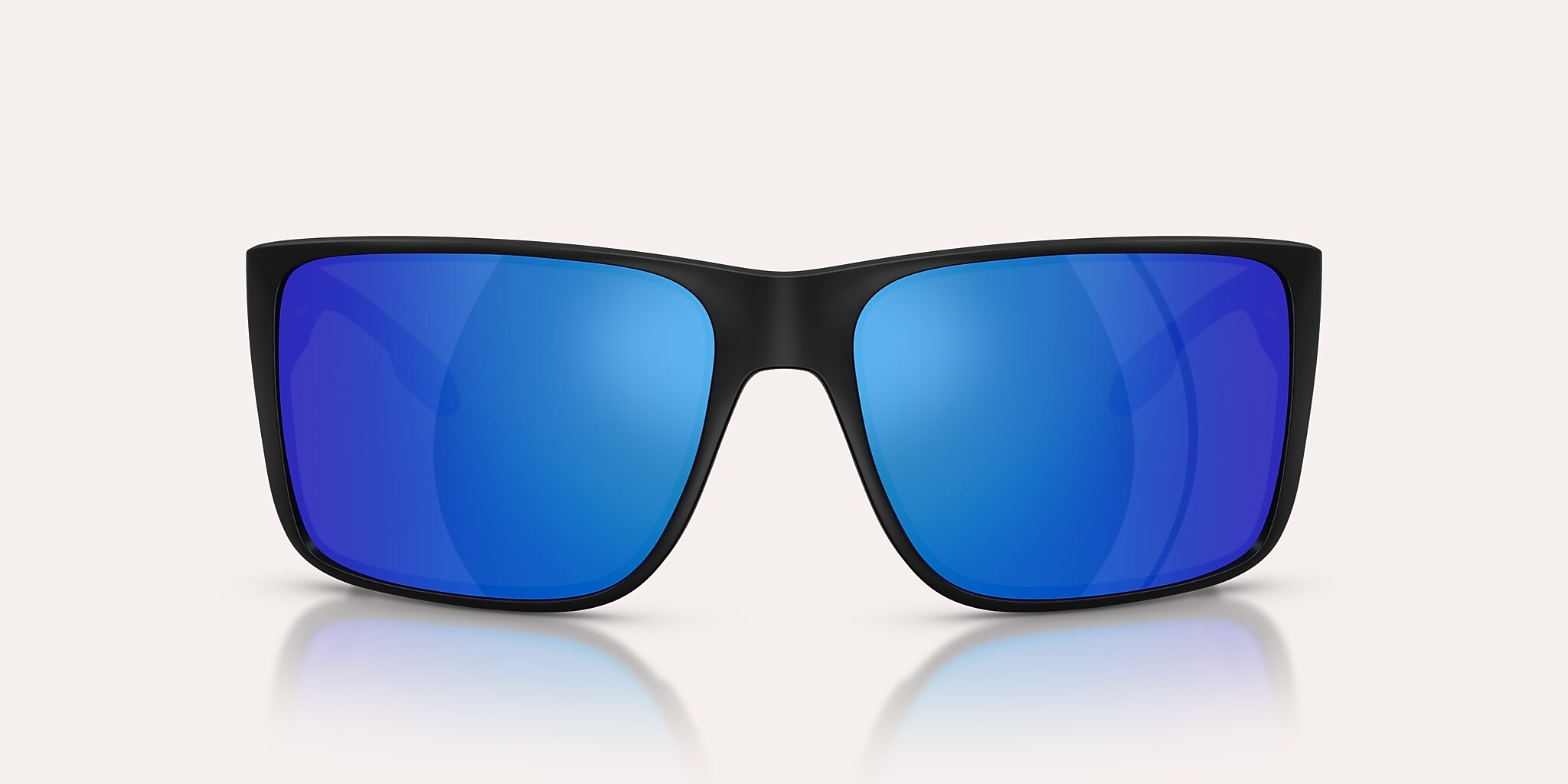 Lunettes de soleil Native Badlands XL XL (62-16) avec Bleu reflex polarisé verre et Noir mat monture Image 2 de 5