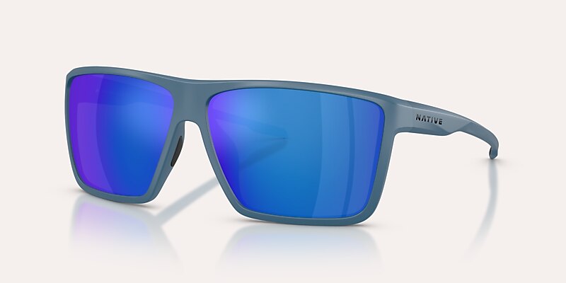 Sunglasses Native Tavern XL XL (64-12) with Blue Reflex Polarized lens and Overland Blue frame Image 1 of 5