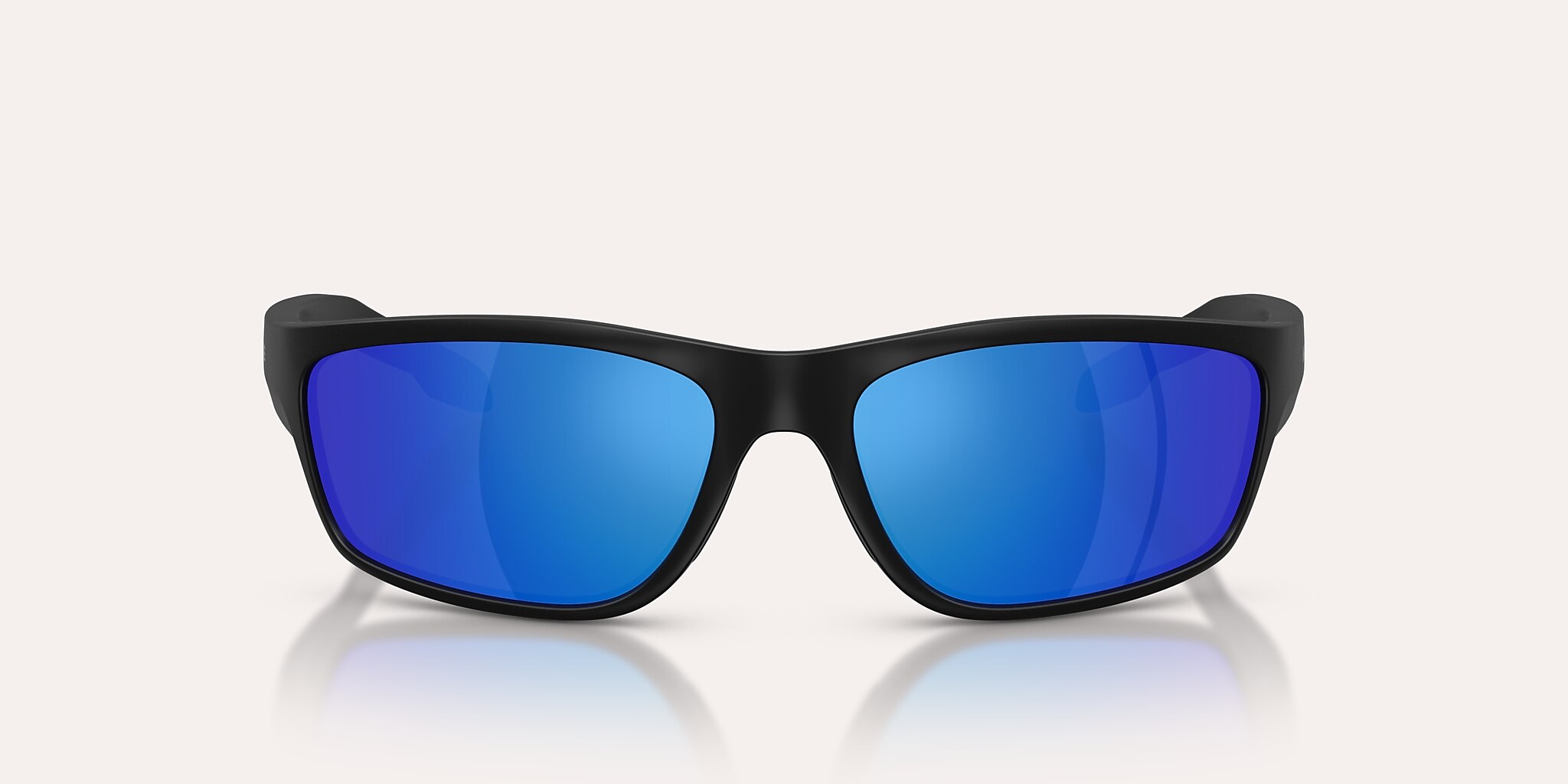 Lunettes de soleil Native Craggy M (60-16) avec Bleu reflex polarisé verre et Noir mat monture Image 2 de 5