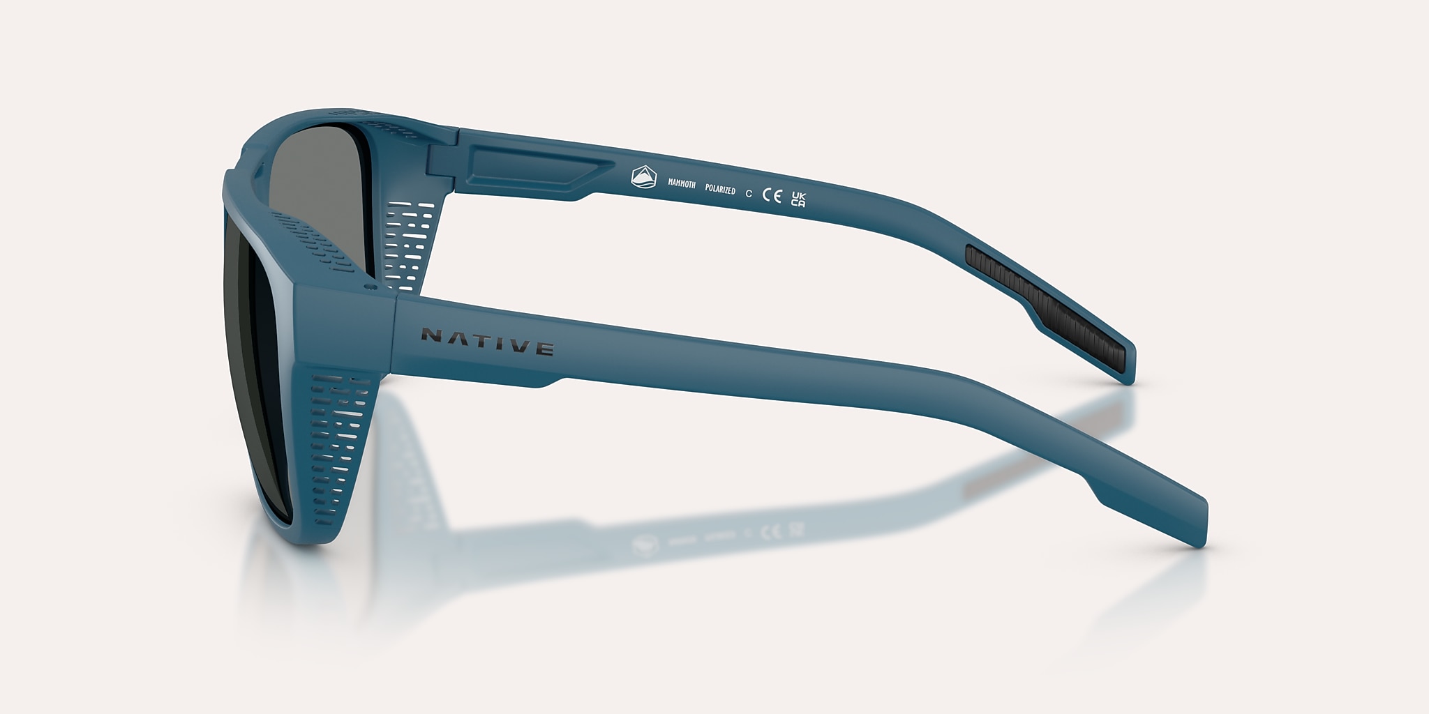 Lunettes de soleil Native Mammoth XL (57-16) avec Gris Polarisant verre et Bleu Terroir monture Image 3 de 5 Lunettes de soleil Native Mammoth XL (57-16) avec Gris Polarisant verre et Bleu Terroir monture Image 3 de 5