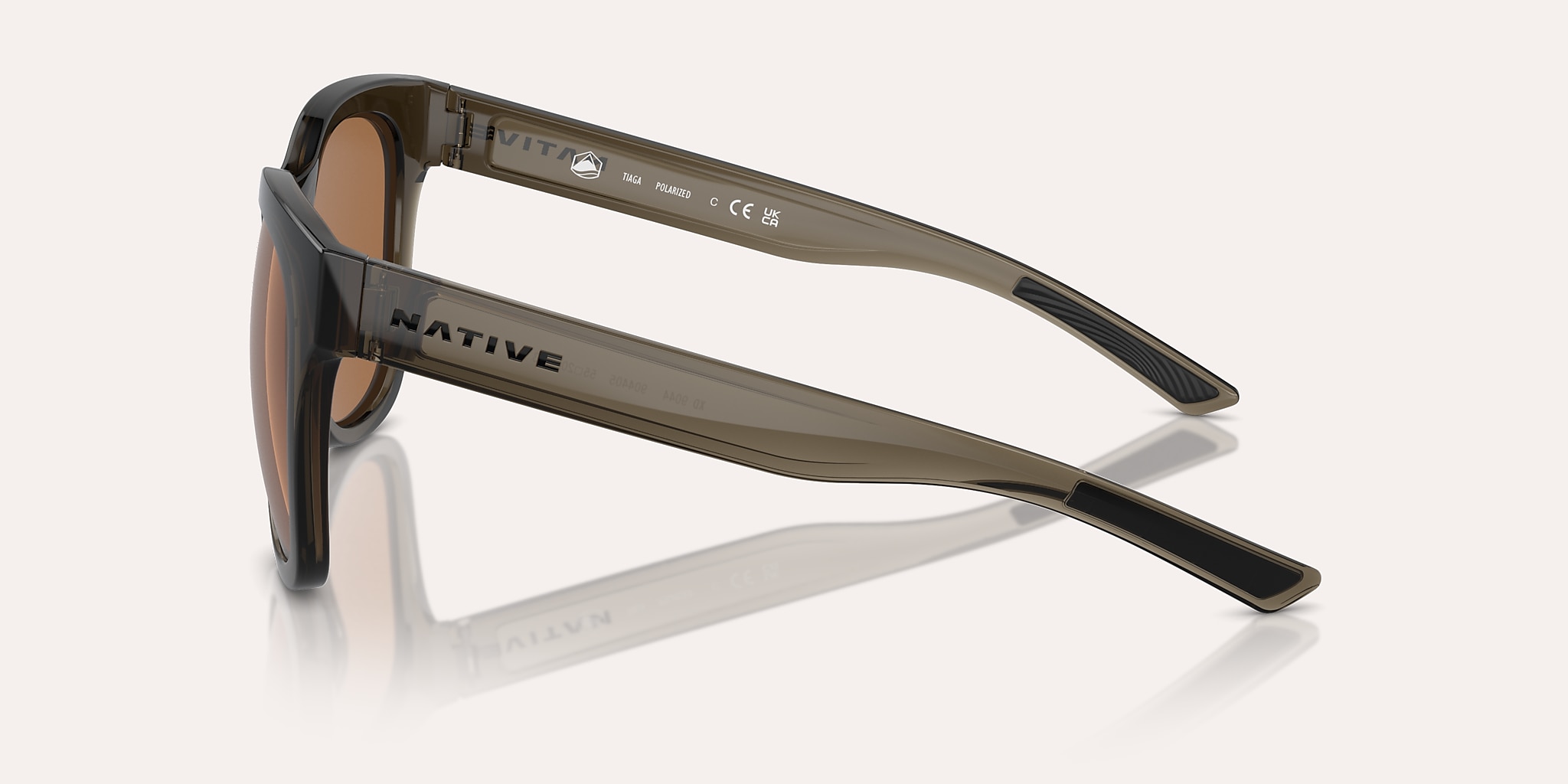 Sunglasses Native Tiaga XL (55-20) with Brown lens and Smokey Quartz frame Image 3 of 5 Sunglasses Native Tiaga XL (55-20) with Brown lens and Smokey Quartz frame Image 3 of 5