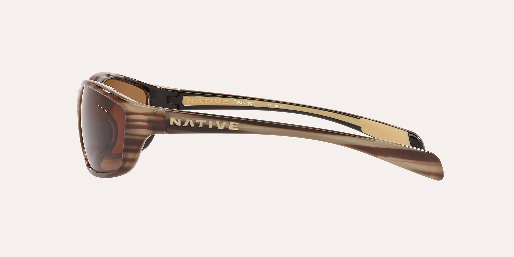 Lunettes de soleil Native Kodiak S (61-15) avec Brun verre et Bois monture Image 3 de 4