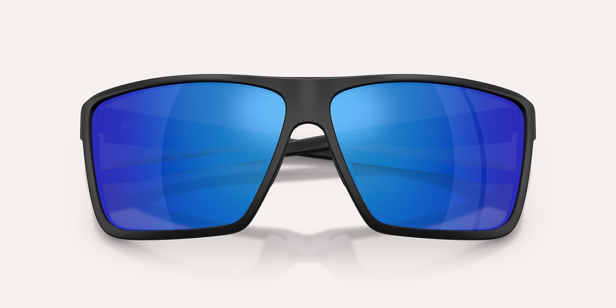 Lunettes de soleil Native Tavern XL XL (64-12) avec Bleu reflex polarisé verre et Noir mat monture Image 5 de 5