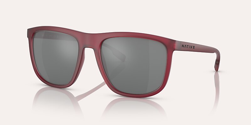 Sunglasses Native Mesa XL (57-19) with Silver Polarized lens and Red Rock frame Image 1 of 5