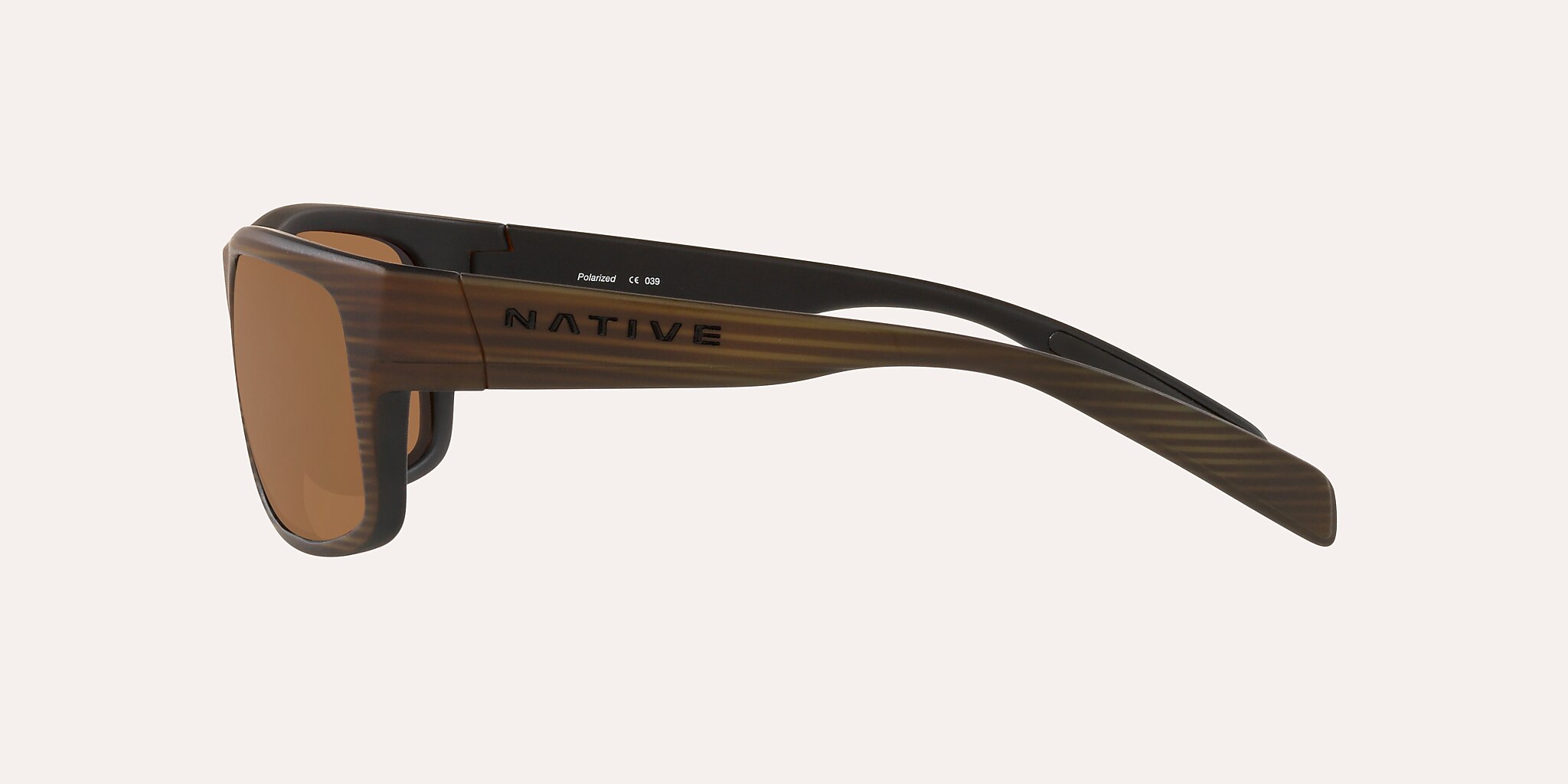 Sunglasses Native Ashdown M (59-17) with Brown lens and Wood frame Image 3 of 4