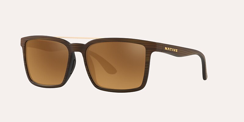 Four Corners Sunglasses in Bronze Reflex | Native Eyewear®