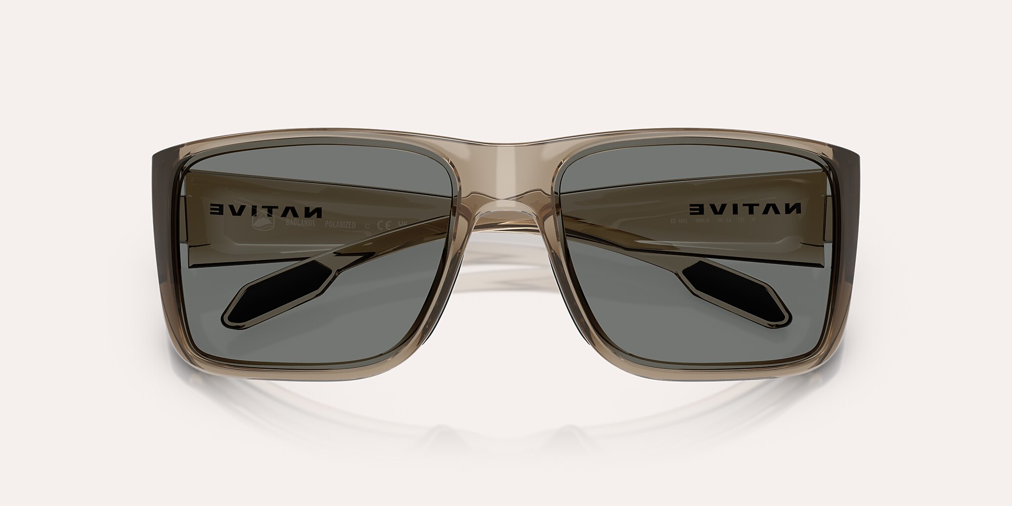 Sunglasses Native Badlands M (58-16) with Grey Polarized lens and Smokey Quartz frame Image 5 of 6