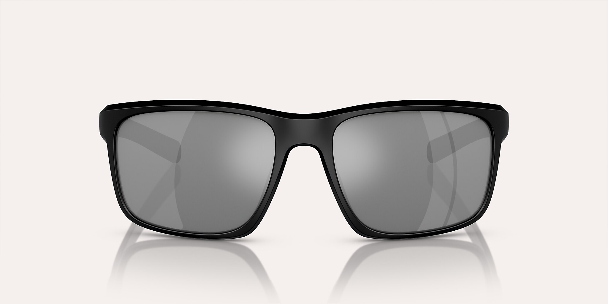 Lunettes de soleil Native Wells L (58-18) avec Reflet argenté verre et Noir mat monture Image 2 de 5