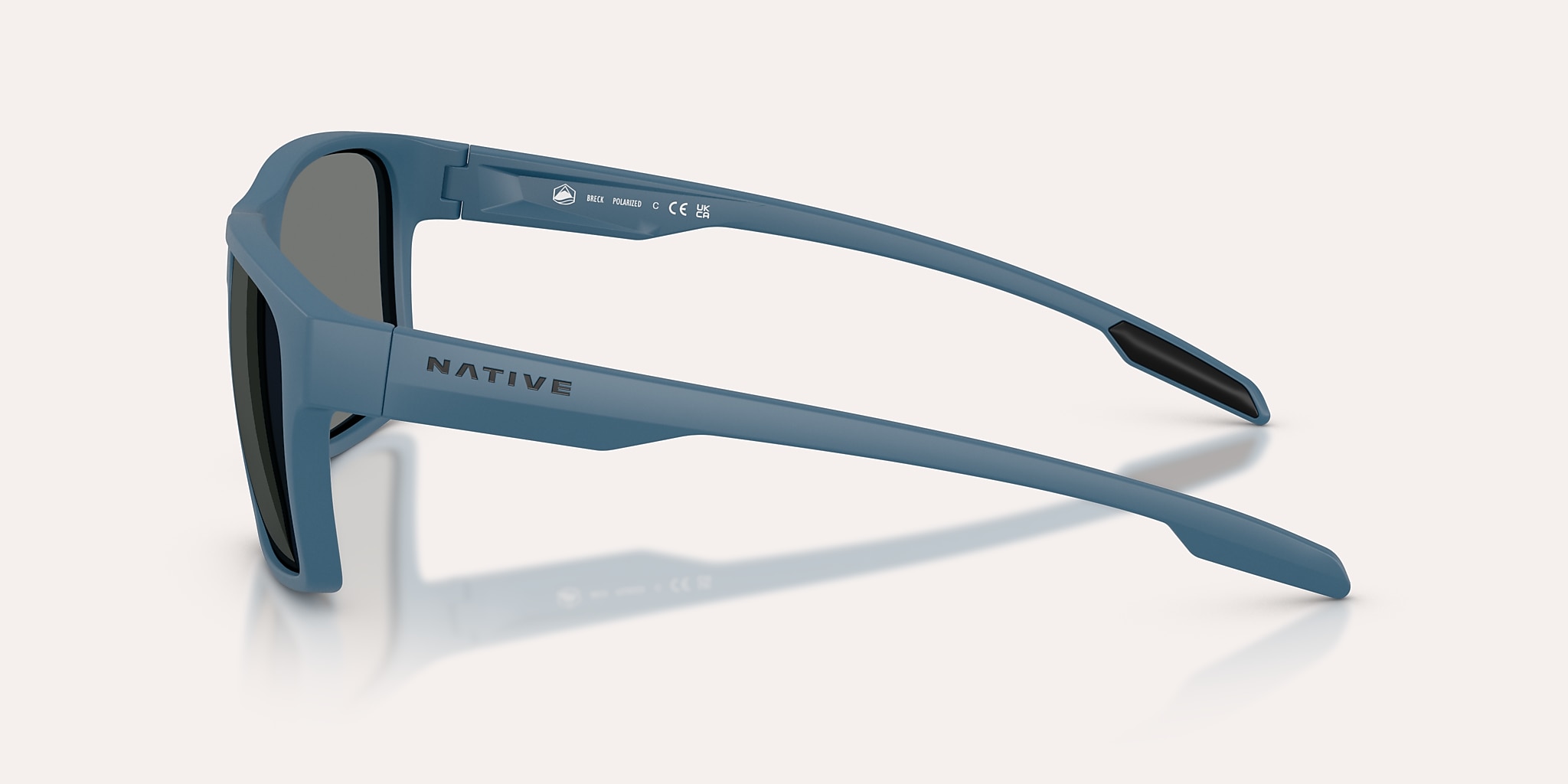 Sunglasses Native Breck XL (56-17) with Grey Polarized lens and Overland Blue frame Image 3 of 5 Sunglasses Native Breck XL (56-17) with Grey Polarized lens and Overland Blue frame Image 3 of 5