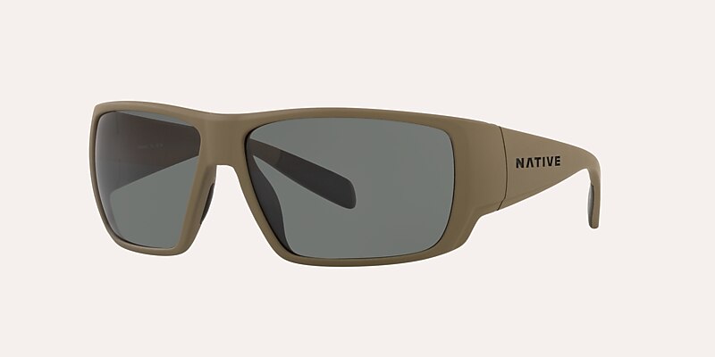 Sunglasses Native Sightcaster L (64-13) with Grey lens and Desert Tan frame Image 1 of 4
