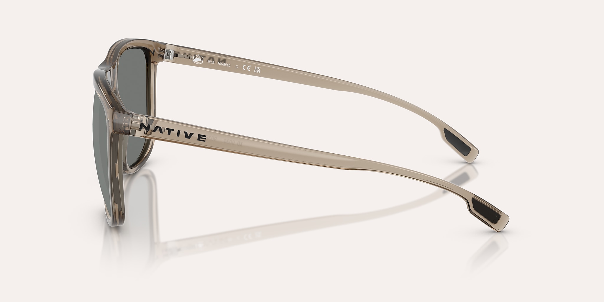 Sunglasses Native Mesa XL (57-19) with Grey Polarized lens and Smokey Quartz frame Image 3 of 5 Sunglasses Native Mesa XL (57-19) with Grey Polarized lens and Smokey Quartz frame Image 3 of 5