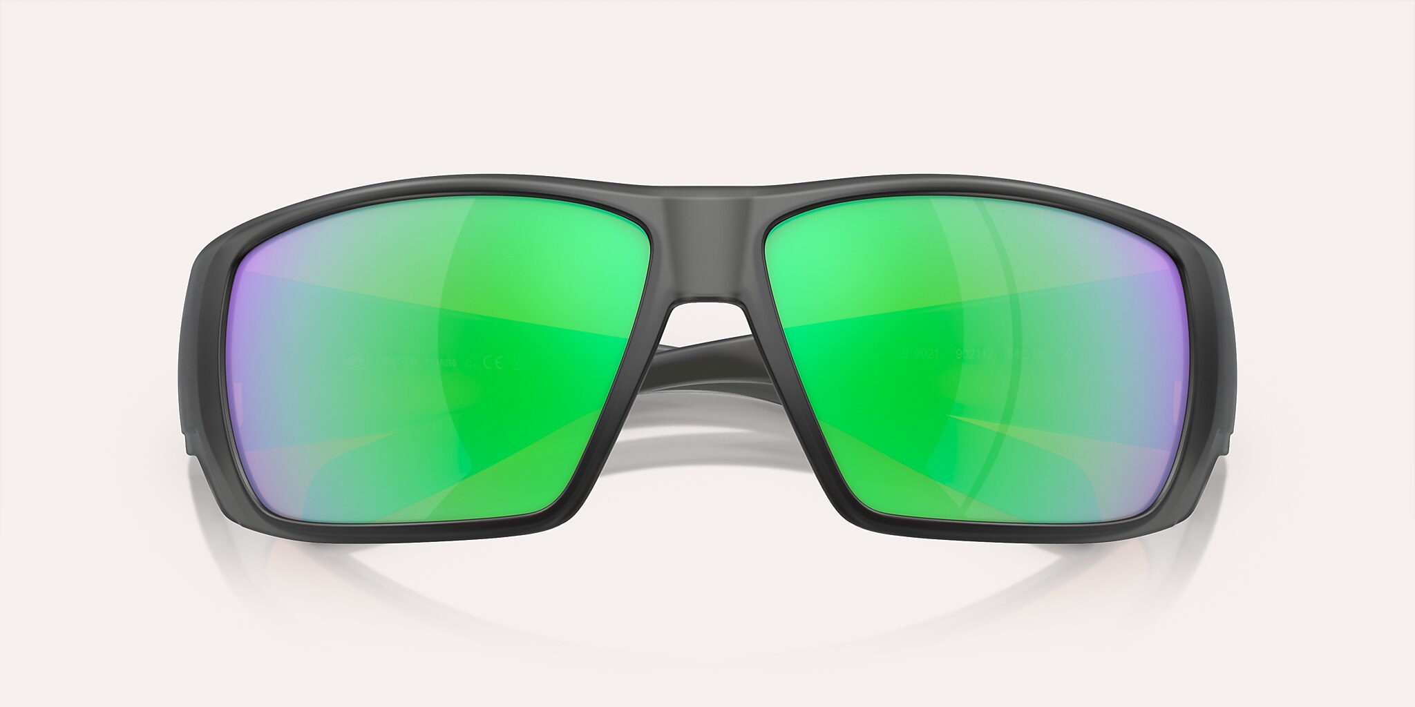 Sunglasses Native Sightcaster L (64-13) with Green Reflex lens and Matte Smoke Crystal frame Image 5 of 5