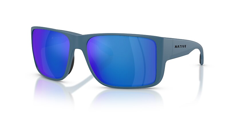 Badlands XL Sunglasses Blue Reflex Polarized | Native Eyewear®
