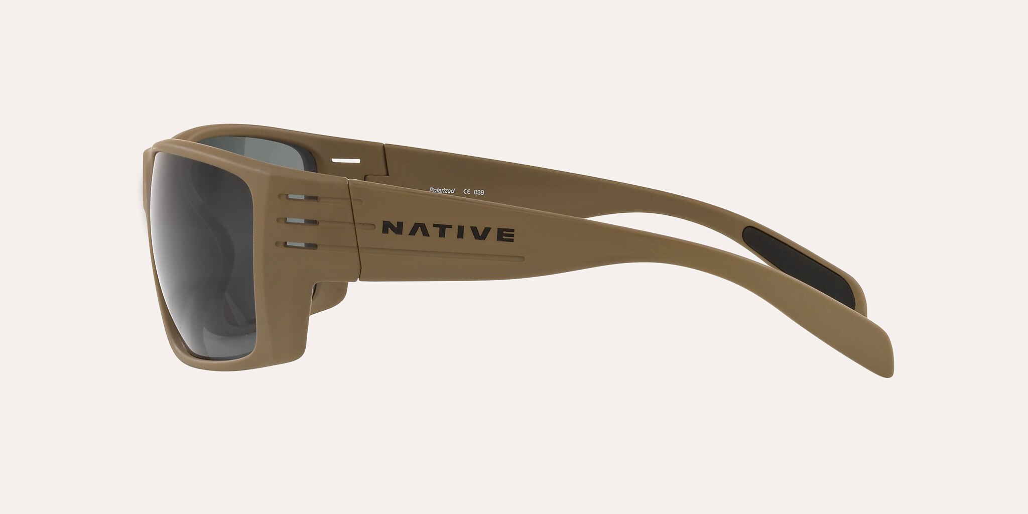 Sunglasses Native Griz L (66-14) with Grey lens and Desert Tan frame Image 3 of 4