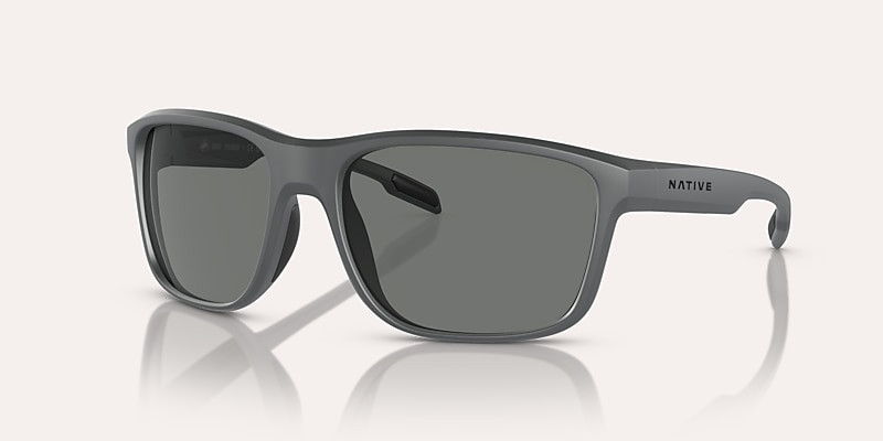 Sunglasses Native Gorge L (59-17) with Grey Polarized lens and Matte Grey frame Image 1 of 5