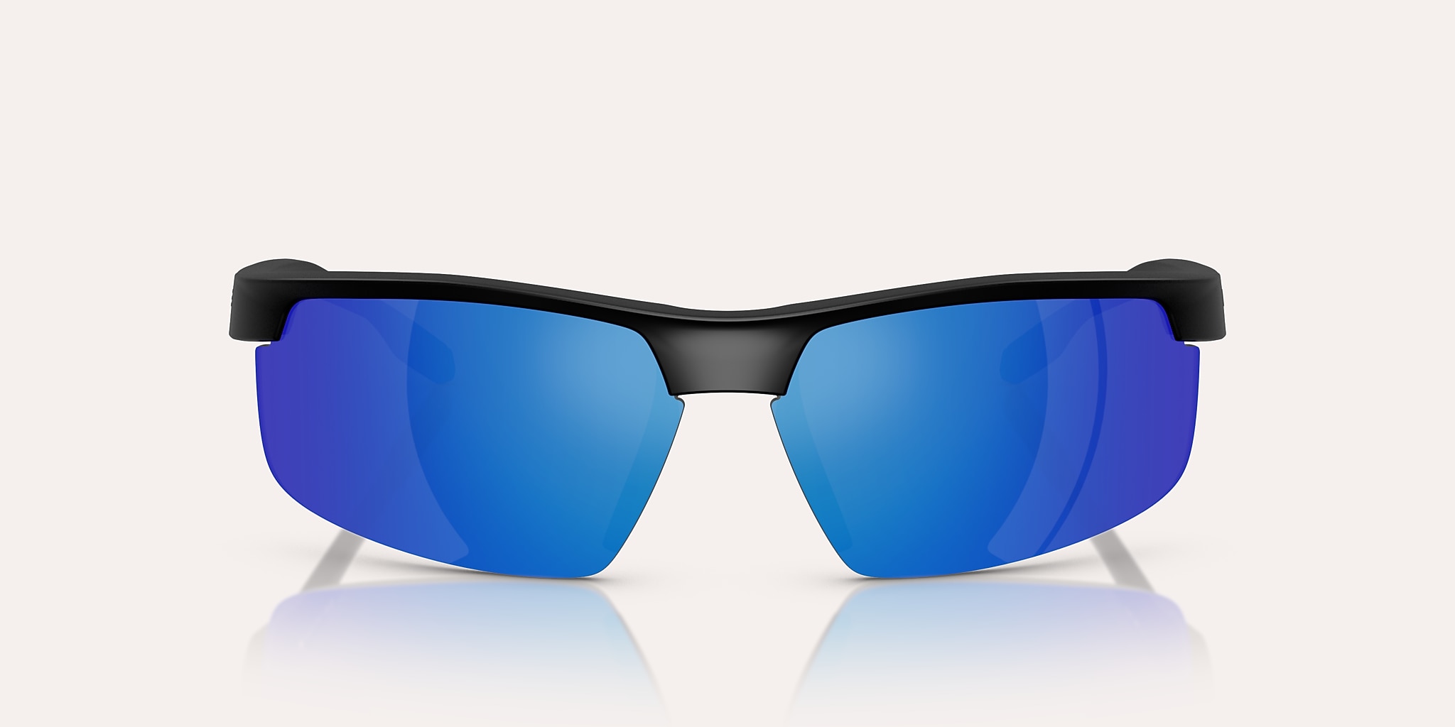 Sunglasses Native Ridge-Runner Crest XL (69-09) with Blue Reflex Polarized lens and Matte Black frame Image 2 of 6