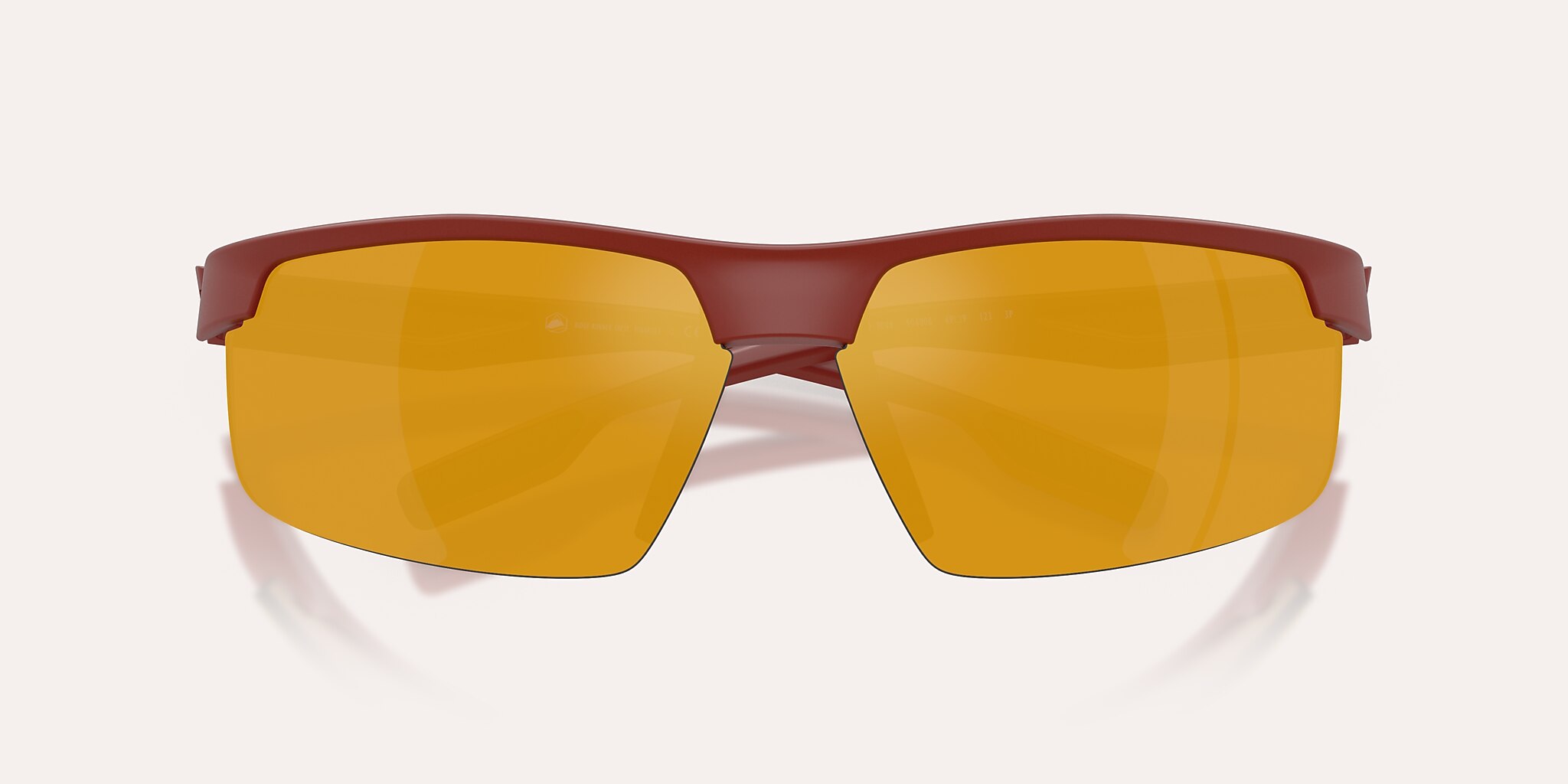 Sunglasses Native Ridge-Runner Crest XL (69-09) with Bronze Reflex Polarized lens and Red frame Image 5 of 6