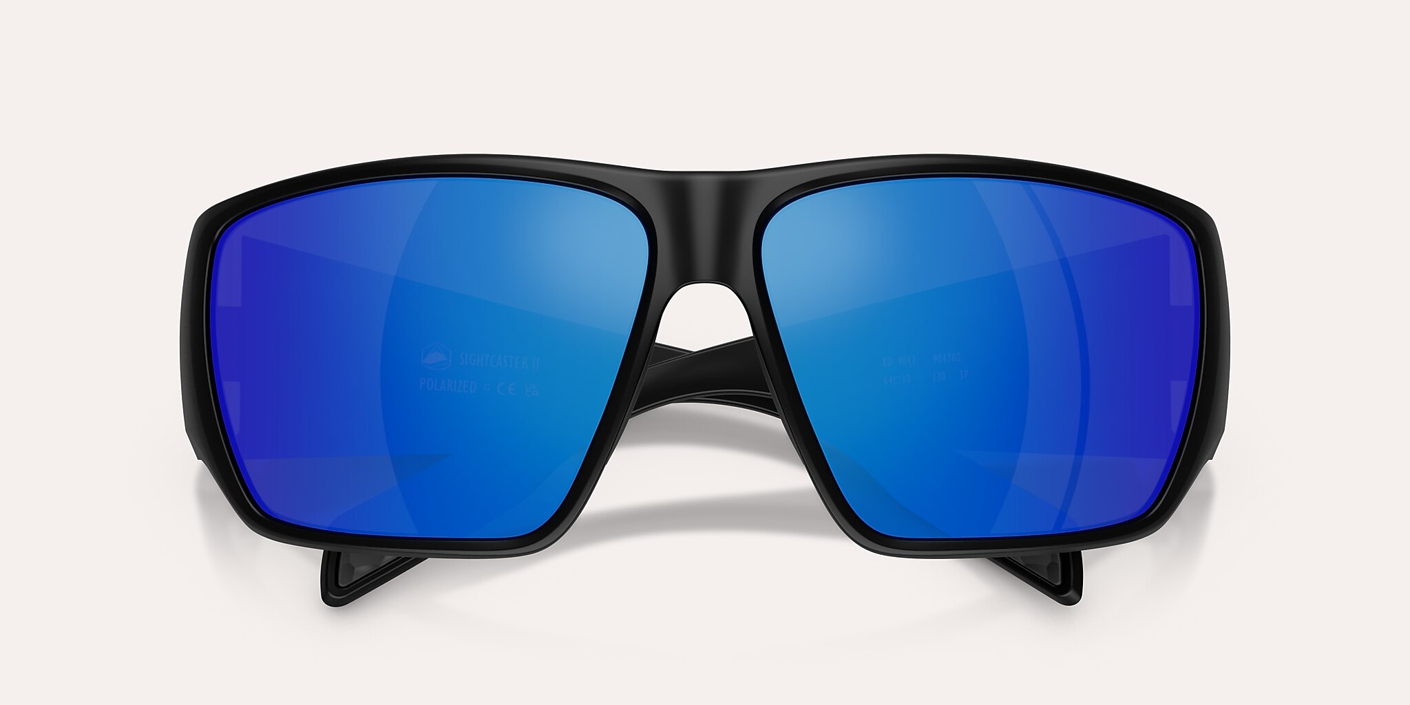 Sunglasses Native Sightcaster II L (64-13) with Blue Reflex Polarized lens and Matte Black frame Image 5 of 6