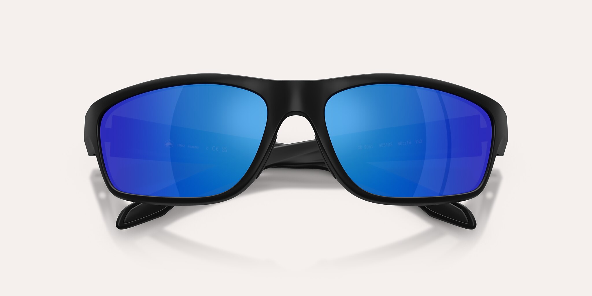 Sunglasses Native Craggy M (60-16) with Blue Reflex Polarized lens and Matte Black frame Image 5 of 5