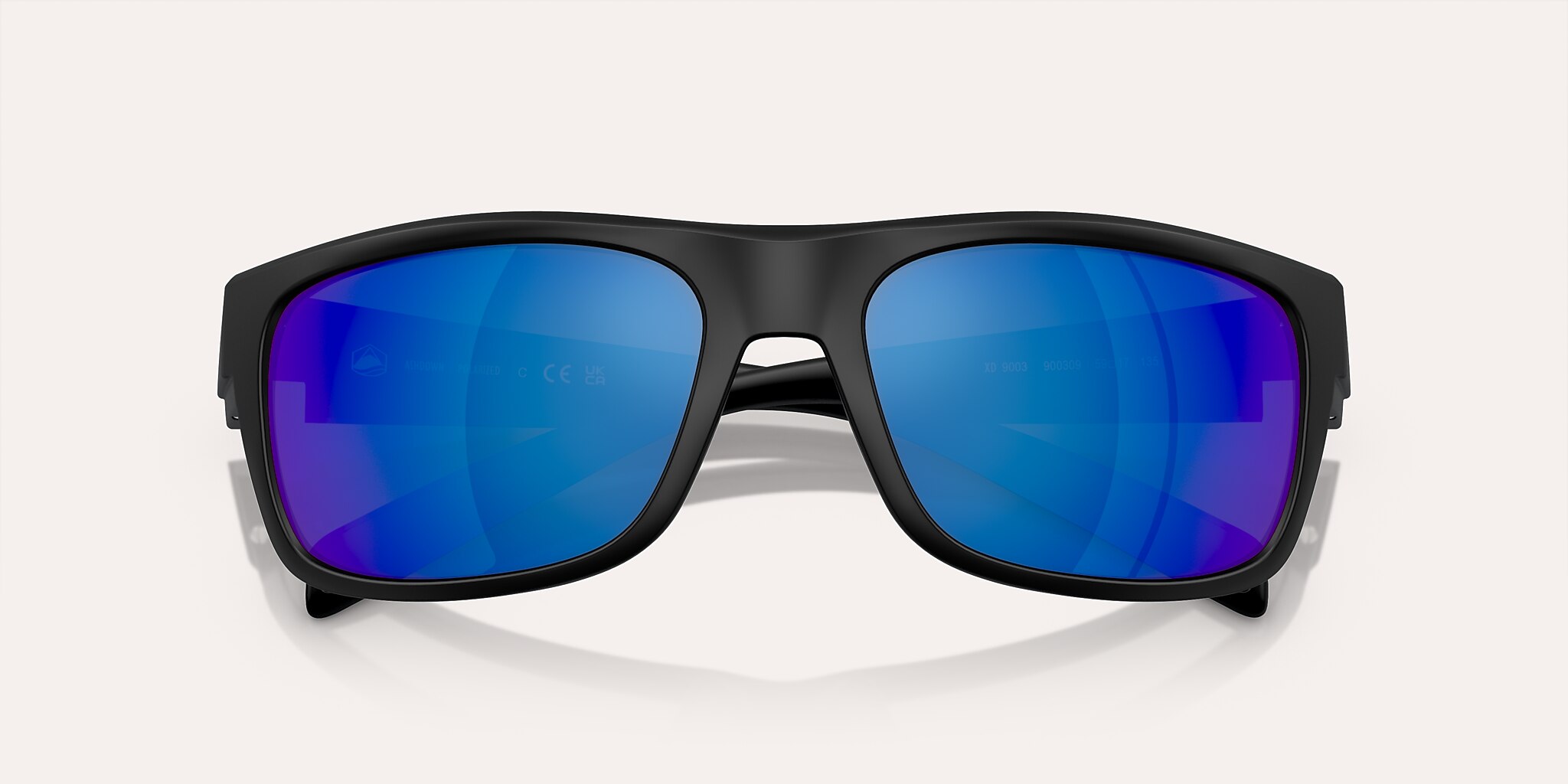 Lunettes de soleil Native Ashdown M (59-17) avec Reflet bleu verre et Noir mat monture Image 5 de 5