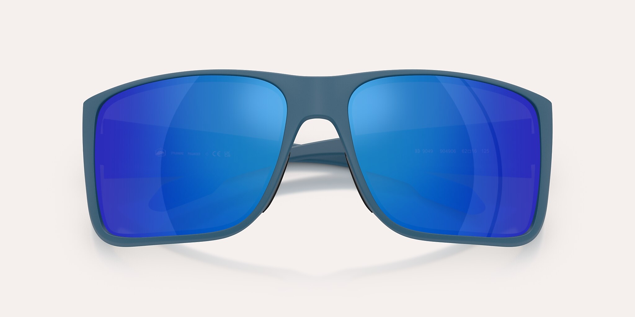 Sunglasses Native Badlands XL XL (62-16) with Blue Reflex Polarized lens and Overland Blue frame Image 5 of 5