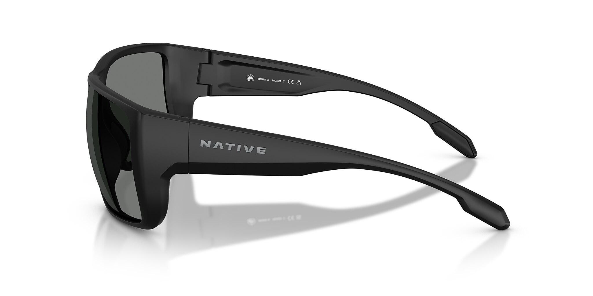 Badlands XL Sunglasses Grey Polarized | Native Eyewear®