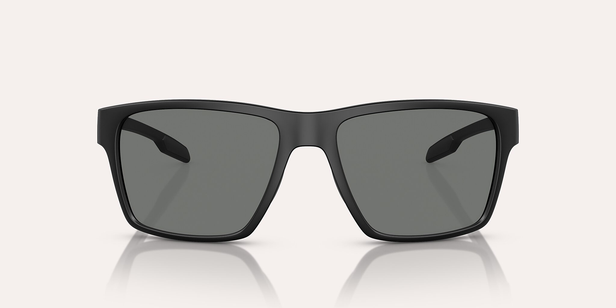 Lunettes de soleil Native Breck XL (56-17) avec Gris Polarisant verre et Noir mat monture Image 2 de 5