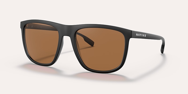 Sunglasses Native Mesa XL (57-19) with Brown lens and Matte Black frame Image 1 of 5