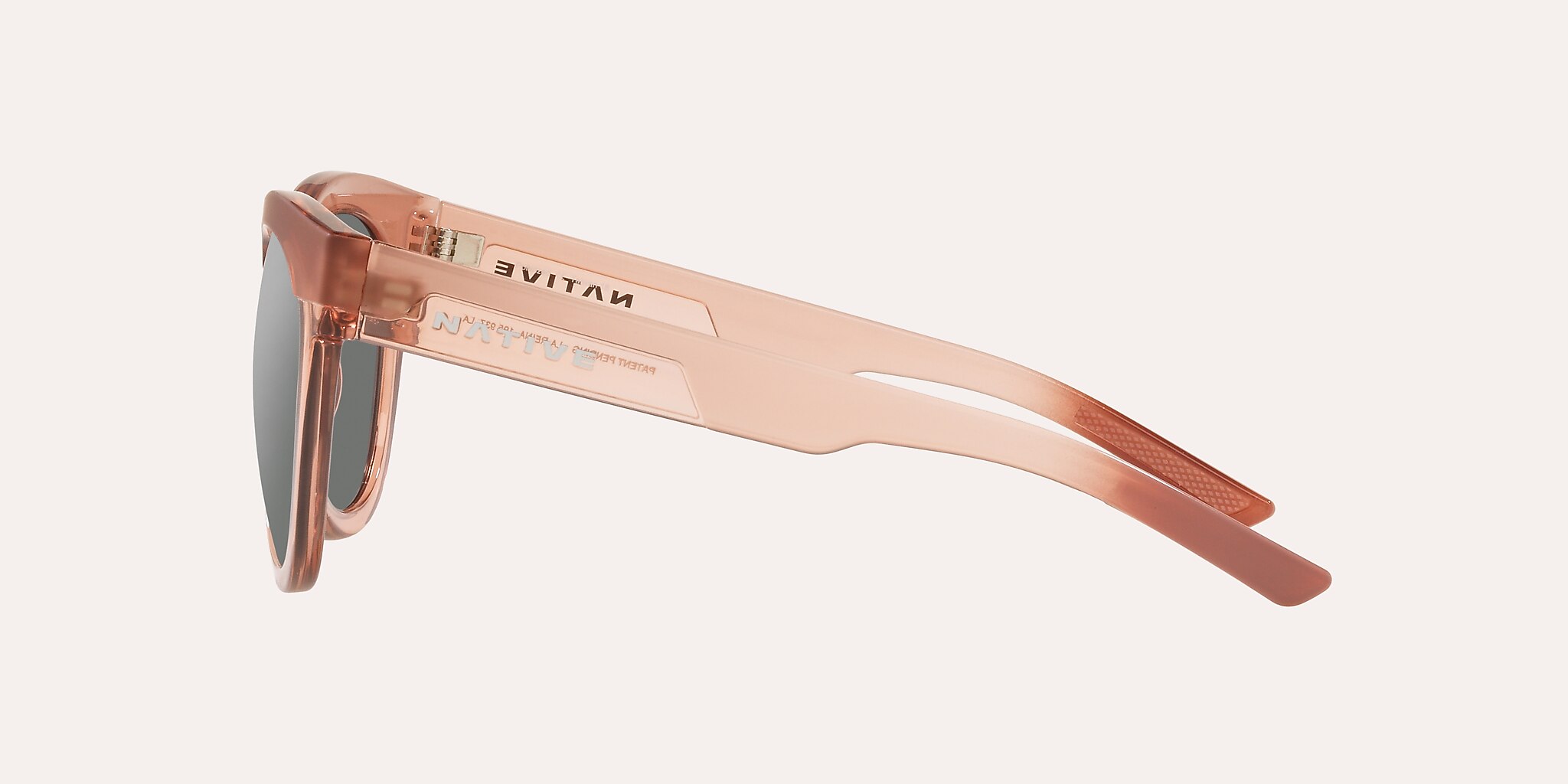 Sunglasses Native La Reina L (55-20) with Silver Reflex lens and Rose frame Image 3 of 4