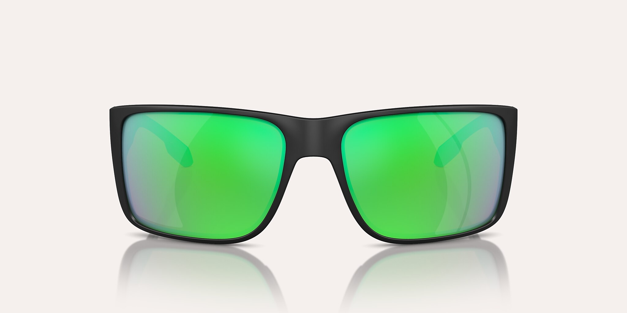 Sunglasses Native Badlands M (58-16) with Green Reflex Polarized lens and Matte Black frame Image 2 of 6