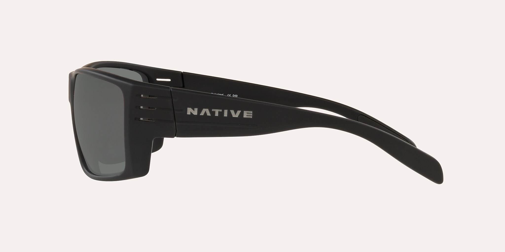 Sunglasses Native Griz L (66-14) with Grey lens and Matte Black frame Image 3 of 4