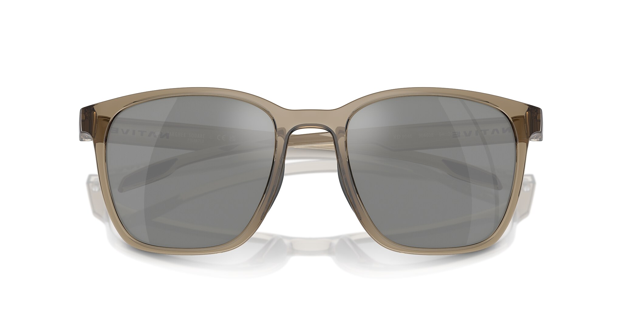 Targhee Square Sunglasses Silver Reflex Polarized | Native Eyewear®